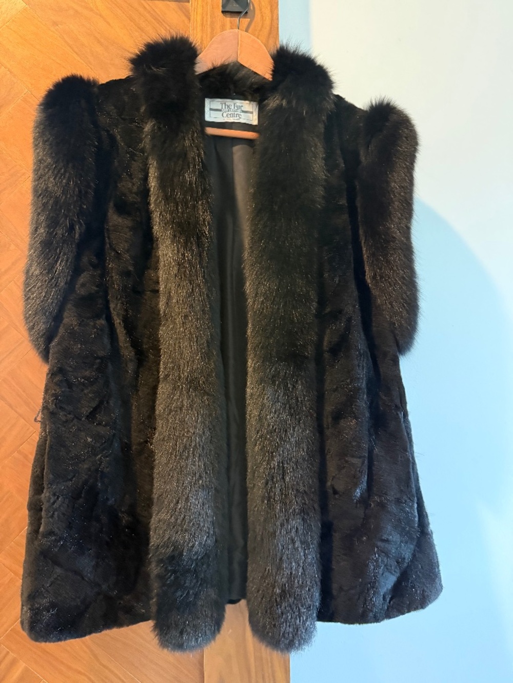Vintage Fur Vest Black